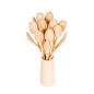 Preview: Wooden tulip bouquet, wooden flowers, 9 wooden tulips, 34 cm, including nature wooden vase, bouquet, decoration, gift,